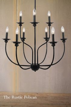 Modern Farmhouse Iron Chandelier Farmhouse Black Chandelier, Home Design Farmhouse, Rustic Farmhouse Pendant Lights, Rustic Chandelier Farmhouse, Modern Rustic Chandelier, Chic Modern Home Decor, Modern Farmhouse Pendant Lighting, Rustic Chandeliers, Modern Farmhouse Chandelier