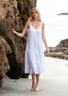 Women's Dress - White Cotton Midi Dress | LOVESTITCH Spring Dress Trends, White Dress Top, Little White Dress, White Boho Dress, Boho Midi Dress, White Cotton Dress, Dress For Spring, Cotton Midi Dress, Summer Is Here