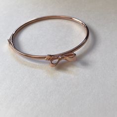 Kate Spade Rose Gold Bow Bracelet... Brand New! Feminine Adjustable Bangle Bracelet, Adjustable Feminine Bangle Bracelet, Feminine Adjustable Party Bracelets, Feminine Adjustable Bracelets For Party, Adjustable Feminine Party Bracelets, Feminine Rose Gold Bracelets For Party, Feminine Rose Gold Bracelets For Wedding, Feminine Rose Gold Bangle Jewelry, Feminine Rose Gold Party Bracelets