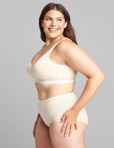 Available in Plus Size. Super-soft knit bra with double-layer, no-wire cups for seamless natural shaping and support.          FIT:                  Full coverage           Unlined    No-Wire    Back hook-and-eye closure Knit Bra, Wire Bra, Bra Cup Sizes, Cotton Bras, Plus Size Bra, Scalloped Lace, Lace Overlay, Lane Bryant, Soft Knits