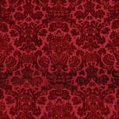 a red and white wallpaper with an ornate design on it's surface,