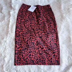 Zara Womens Red Animal Leopard Print Midi Pencil Skirt Stretch M Medium 5644/376. New With Tag Leopard Pencil Skirt, Zara Midi Skirt, Striped Skirt Pencil, Midi Pencil Skirt, Long Denim Skirt, Plaid Pencil Skirt, Peplum Skirt, Lace Pencil Skirt, Stretch Pencil Skirt