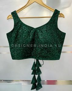 This is a made to measure  blouse.  I make it exclusively for my customers by using high quality velvet fabrics. I will only make it after you confirm your order. Blouse is made using Chikankari fabric. Festive Velvet Choli For Party, Festive Velvet Party Choli, Velvet Party Saree, Party Velvet Choli With Resham Embroidery, Velvet Choli For Diwali Party, Velvet Unstitched Blouse Choli For Party, Party Velvet Unstitched Choli, Velvet Choli For Party, Green Zari Work Blouse For Party Wear