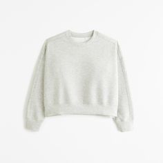 Elevate your casual wardrobe with the Abercrombie & Fitch Women's Ypb Neoknit Relaxed Crew Sweatshirt in Heather Grey. This stylish top combines comfort with contemporary design, making it a must-have for your collection.

- **Size**: Small
- **Color**: Heather Grey
- **Material**: Polyester, Viscose, Elastane
- **Gender**: Female
- **Style**: Crew Neck Sweatshirt
- **Features**: Long sleeves, relaxed-fit silhouette, waist-length, crew neckline, wide bottom band, smooth interior, sweat-wicking n Sporty Gray Long Sleeve Sweater, Sporty Long Sleeve Gray Sweater, Heather Grey Long Sleeve Sweatshirt, Solid Color Sportswear Sweatshirt With Ribbed Cuffs, Winter Athleisure Sweatshirt With Soft Texture, Soft Texture Athleisure Sweatshirt For Winter, Soft Texture Winter Sweatshirt For Athleisure, Sporty Long Sleeve Fleece Sweater, Sporty Crew Neck Sweats With Soft Texture