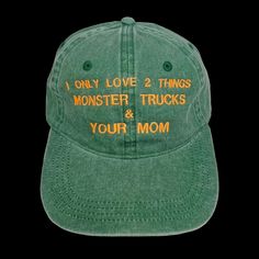 Only 2 Things Cap – TV DAD Hat Design Ideas, Milk Truck, Tv Dads, Silly Hats, Famous Outfits, Funny Hats, Hat Ideas, Fire Fits, Aesthetic Shirts