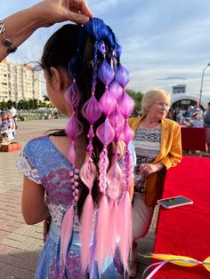 Purple And Burgundy Hair, Burgundy Hair Braids, Festival Hair Extensions, Festival Hair Braids, Rave Braids, Purple And Burgundy, Yaki Hair, Rave Hair, Kanekalon Hairstyles