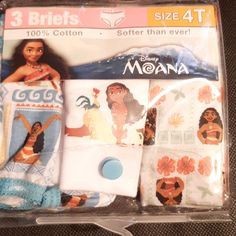 there are three items in the package for this doll's bedding set that is made to look like moana