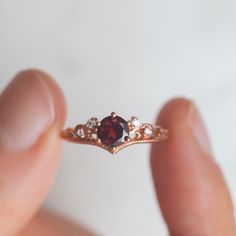 Garnet Stone Ring, Spinel Stone, Ring Stones, Black Spinel Ring, Vintage Inspired Rings, Spinel Ring, Moss Agate Ring, London Blue Topaz Ring, Rose Quartz Ring