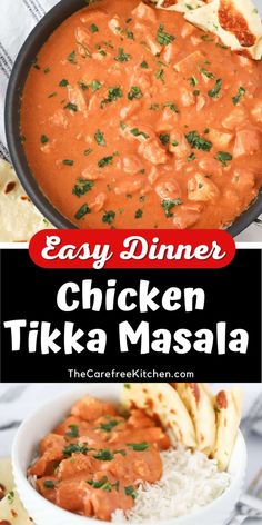 chicken tikka masala is an easy dinner recipe