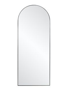 an arch shaped mirror is shown against a white background