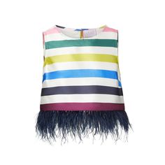 Keep it bright and breezy this season with the arden top in our sullivan stripe! Her whimsical feather trim and cheerful standout palette are perfect to add a splash of color to any warm weather wardrobe.  Make sure to try her back to the matching Jess Pant for one of our signature sets!  content: 55% cotton, 45% silk Luxury Striped V-neck Top, Luxury Sporty Multicolor Tops, Luxury Designer Striped Tops, Luxury Casual Striped Tops, Luxury Fitted Tops With Contrast Stripes, Luxury Striped Tops For Daywear, Luxury Tops With Contrast Stripes For Spring, Luxury Chic Tops With Vertical Stripes, Luxury Fitted Tops With Striped Cuffs