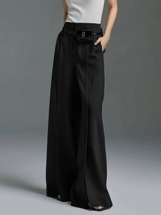 Elevate your style with these sophisticated Split Hem Wide Leg Trousers. Featuring a flattering high-rise waist and a stylish split hem, these trousers offer an elegant silhouette perfect for both formal and casual settings. Crafted from a blend of 95% polyester and 5% elastane, they provide a comfortable fit with just the right amount of stretch. Available in a variety of rich colors, these trousers are versatile enough for a day at the office or an evening out. Whether paired with a blouse or Bead Crafts Diy, Elegant Sets, Blazer Vest, Rich Colors, Split Hem, Elevate Your Style, Wide Leg Trousers, Skirt Pants, Nightwear