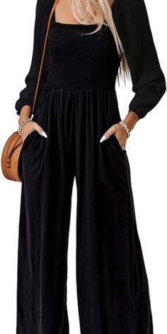 Price $33.88
Click on the title to buy jumpsuit.
Women's Jumpsuit Overalls is made with lightweight and soft material, which are smooth, elastic and stretchable, flexible and breathable, comfortable to wear.
This post contains an Affiliate link. Loose Overalls, Women's Overalls, Loose Jumpsuit, One Piece Outfit, Long Jumpsuits, Long Sleeve Jumpsuit, Overalls Women