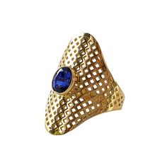 Material: 18k yellow gold



Stone Type/Carat Weight: Sapphires 1.51 cts.



Dimensions: 1 1/16” x 11/16” European Jewelry, How To Look Rich, Fashion Aesthetics, Sapphire Pendant, Gold Stone, Jewelry Stand, Sapphire Jewelry, Pinky Ring, Yellow Sapphire