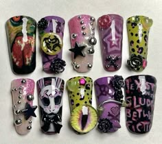 @lovesicknailz on IG Junk Nails, 귀여운 음식 그림, Hard Nails, Nails Only, Cool Nails