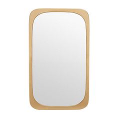 a gold framed mirror on a white background with clippings to the left side