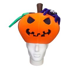 This Jack o Lantern Hat will definitely make you stand out at your next Party, Hora Loca, Wedding, Corporate Event, Birthday, Quinceanera, or Halloween Party! It can be used as a wedding hats, top hats, photo booth props, or a party favor. Novelty Hats For Costume Party And Carnival, Novelty Hats For Carnival Costume Party, Halloween Costume Party Cap, Novelty Mini Cap Hats For Costume Party, Novelty Costume Hats And Headpieces For Birthday Halloween, Novelty Costume Hat For Birthday And Halloween, Novelty Halloween Costume Cap, Halloween Party Costume Cap, Novelty Hats For Costume Party