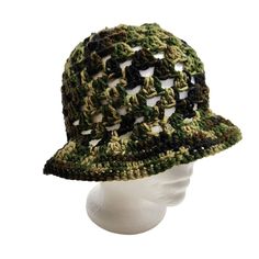 Bucket Hat Multicolor Granny Handknit Camouflage Camo Colorful Earth Tones Adult Size. This Is A Brand New Item. Shades Of Browns, Greens, Beige, Khaki Casual Crochet Hat For Beach In Fall, Casual Crochet Hat For Beach, Adjustable Camouflage Hat For Spring, Spring Outdoor Camouflage Hats, Casual Brimmed Crochet Hat For Outdoor, Casual Brimmed Crochet Outdoor Hat, Casual Knit Beach Hats, Military Style Green Summer Hat, Military Style Green Hat For Summer