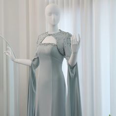 Capture the essence of elegance with our Dreamy Vow Sage Green Mermaid Evening Dress. Featuring luxurious beading and cape sleeves, this dress exudes sophistication. Perfect for weddings and formal events, make a statement with this stunning piece. window.adminAccountId=244214477; Evening Dresses Short Parties, Evening Dress With Cape, Dress With Cape Sleeves, Dubai Women, Dress With Cape, Mermaid Evening Dress, Green Mermaid, Prom Dresses For Sale, Evening Dresses Short