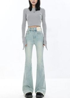 Reinvent your style with the Skinny Reverse-Patch Distressed Hem Flared Jeans, a seamless blend of retro aesthetics and modern chic.
Meticulously crafted with quality denim, these flared jeans boast a high waist design enhancing comfort and silhouette. Distinct reverse patches and a distressed hem add an edgy touch to the texture, while the light-wash finish exudes a nostalgic vibe.
Versatile for casual days out or creative office settings, pair them with a tucked-in blouse and ankle boots for a