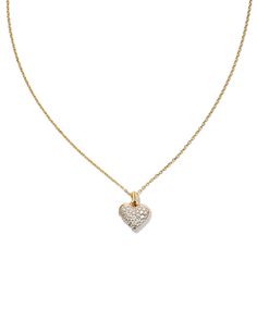 Celebrate a love that’s made to last forever. Studded with radiant jewels, the Madeline 14k Yellow Gold Pendant Necklace in White Diamond is our most glamorous take on the nostalgic heart shape. This sweet style is the elevated essential, designed to be loved for a lifetime. We have taken steps to ensure that, when applicable, our diamonds are conflict free by requiring our suppliers to comply with the Kimberley Process. Metal 14k Yellow Gold Material White Diamond Closure Spring Ring Clasp Size Luxury Heart-shaped Diamond Necklace With 17 Jewels, Luxury Heart Cut Single Diamond Necklaces, Dazzling Heart Cut Single Diamond Jewelry, Luxury Heart Cut Necklace With Pave Setting, 14k Gold Heart Pendant Diamond Necklace For Anniversary, Luxury Heart Cut Necklaces With Pave Setting, Fine Jewelry Heart Cut Single Diamond Necklace, Elegant Heart Cut Single Diamond Jewelry, Luxury Double Heart Necklace With Diamond Accents