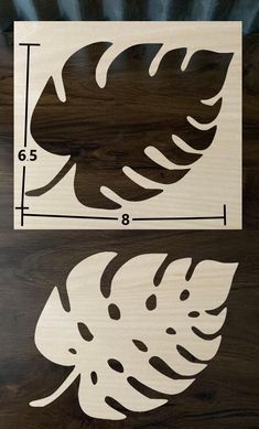 the cut outs are ready to be used for making wood art pieces, including leaves