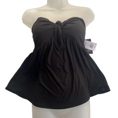 Nwt Miss Chievous Women's Size Medium Black Strapless Sleeveless Top Women’s New With Tag Strapless, Sleeveless Top Miss Chievious Size Medium Brand New - Never Worn - Tags Attached Black With Tied Bow In Front Built-In Padded Bra Jf1157j430 *Read* I Noticed On The Right Chest There Are Imprint Marks From The Hanger (How It Was Hanging In My Closet). Please See Photos. Measurements Are In The Photos And Are Part Of The Description. Please Zoom In On The Pictures To See The Measurements Taken Alo Sleeveless Halter Top With Built-in Bra For Date Night, Black Bandeau Tank Top With Built-in Bra, Spring Sleeveless Tube Top With Built-in Bra, Stretch Tube Top With Built-in Bra, Casual Strapless Camisole With Built-in Bra, Chic Sleeveless Halter Top With Built-in Bra, Summer Halter Neck Tube Top For Date Night, Halter Neck Tube Top For Date Night In Summer, Casual Bandeau Halter Top For Party