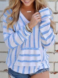 NameCasual striped hooded sweaterBrandnoravovaSKUhsw3F74CE106232Product no.YX201809GenderWomenStyleCasualTypeSweaterOccasionWork/Daily LifeDecorationPure ColorPlease Note:All dimensions are measured manuallywith a deviation of 1 to 3cm Casual Blue V-neck Sweatshirt, Striped Long Sleeve Sweatshirt For Winter, Casual Long Sleeve Hooded Sweater, Casual Striped Long Sleeve Sweater, Striped Hooded Sweatshirt For Winter, Cozy Striped Long Sleeve Top, Casual Long Sleeve Sweater With Drawstring Hood, Striped Hooded Tops For Fall, Striped Sweatshirt With Drawstring Hood For Winter