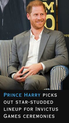 Who did Prince Harry select for the star-studded Invictus Games ceremonies?