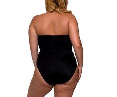 Elevate your swimwear collection with the InstantFigure Swimsuit. This stunning swimsuit combines style, comfort, and confidence in a figure-flattering design. Perfect for any poolside, beach, or swim event, this swimsuit is designed to make you look and feel your best. The bandeau style features a removable halter strap that hooks in the front, allowing for easy removal or adjustment as needed. The contrast color front twist adds a touch of elegance and detail, enhancing the overall look. The s Shaping Swimwear With Built-in Bra For Summer, One-piece Swimwear With Built-in Bra And Stretch, Summer Shapewear For Swimming, Shaping Lined Swimwear For Beach, Beach Season Shapewear Swimwear, Sleeveless Smoothing Swimwear For Beach, Shaping Swimwear For Swimming, Beach Swimwear With Smoothing Shaping Fit, Summer Swimwear With Built-in Bra And Shaping Fit