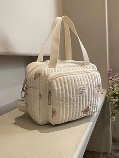 Color:White \nPattern Type:Plain \nMaterial:Polyamide \nComposition:100% Polyamide \n Nurse Bag, Mommy Bag, Baby Prep, Diaper Bags, New Fashion Trends, Fashion Trend, Christmas List, Diaper Bag, Nursing