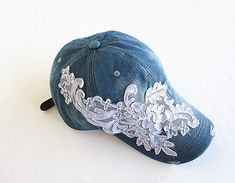 Gifst For Her, Embellished Baseball Cap-Women's Cap-Baseball Cap-Fashion Cap-Steam Punk Cap-Denim Ca Cheap Adjustable Baseball Cap For Sports, Vintage Baseball Visor Cap For Spring, Vintage Baseball Cap For Spring, Vintage Visor Baseball Cap For Spring, Vintage Brimmed Baseball Cap For Summer, Vintage Summer Baseball Cap With Short Brim, Vintage Visor Baseball Cap For Summer, Vintage Brimmed Baseball Cap For Spring, Types Of Hats For Women