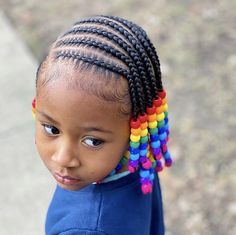 Little Black Girls Braided Hairstyles For Kids With Beads, Little Mixed Girl Hairstyles Braids With Beads, Natural Braid Styles For Kids, Natural Braided Hairstyles For Kids, Braids For Kids Black, Toddler Braided Hairstyles With Beads, Kids Braids With Beads