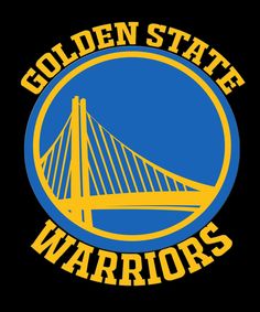 the golden state warriors logo on a black background