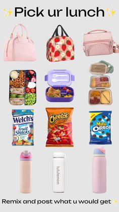 the back to school lunch box is shown with its contents in pink, and it's