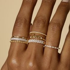 Lover Not A Fighter Ring – STONE AND STRAND Engagement Ring Non Traditional, 13 Aesthetic, Lover Not A Fighter, Necklace Women Gold, Women Gold Chain, Jewels Diy, Ring Stacks, Aesthetic Rings, Gold Chain Design