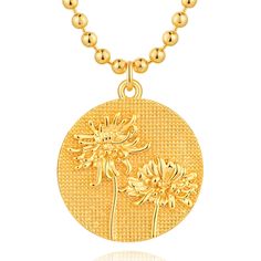 PRICES MAY VARY. November Birth Flower Necklace: Chrysanthemum exemplifies well wishes and are believed to bring good luck, the gold 19.2mm birth flower necklace,dainty gold necklace with1.5mm Rope Chain Long 19.5"+2" extension, adjustable gold necklace suitable for most women and teen girls. Waterproof Necklace for Women: 18K gold plated over high quality brass plated to ensure a long without faded. Nickel and lead free, Hypoallergenic, that provides an extremely tough, durable, long lasting co Waterproof Necklace, November Birth Flower, Birth Flower Necklace, Well Wishes, Floral Jewelry, Dainty Gold Necklace, Jewelry Birthday, Disc Pendant, Birthday Jewelry Gift