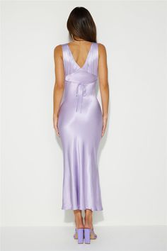 Fitted Sheath Dress With Bias Cut, Purple Fitted Slip Dress, Fitted Purple Slip Dress, Purple Fitted Midi Evening Dress, Knee-length Bias Cut Dress For Date Night, Bias Cut Knee-length Dress For Date Night, Purple Fitted V-neck Slip Dress, Fitted Purple V-neck Slip Dress, Spring Evening Fitted Slip Dress