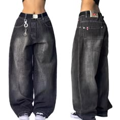 Y2k Boyfriend Jeans, Low Rise Baggy Jeans With Boxers, Baggy Jeans Brands, Junko Jeans, Where To Buy Baggy Jeans, Bedazzled Pants, Long Baggy Jeans, Cute Baggy Jeans, Camp Pants Outfit