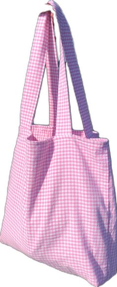 Cute Rectangular Picnic Bag, Cute Gingham Rectangular Bag, Cute Gingham Rectangular Bags, Gingham Tote Bag For School, Spring Gingham Bag For Daily Use, Cotton Gingham Bags For Everyday Use, Spring Plaid Rectangular Bags, Gingham Bags For Daily Use In Spring, Gingham Cotton Bags For Everyday Use