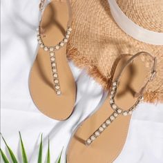 Pearl Decor Sandals Pearls Decor, Nice Sandals, Pearl Decor, Women's Shoes Sandals, Full Service, Shoes Sandals, Fast Delivery, Women Shoes, Sandals