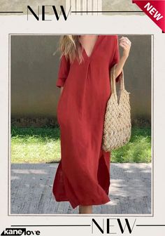 Showy Red Plain 3/4 Sleeve Maxi Dress Sleeve Maxi Dress, Maxi Dress With Sleeves, Elevate Your Style, Your Style, Maxi Dress, Free Shipping, Red