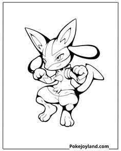 Lucario Coloring Pages: Free PDF Printables - PokeJoyLand