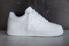 Nike Air Force 1 Low 07 (White) - Nike Air Force Shoes, Dr Shoes, Cute Nike Shoes, Nike Air Force 1 07, Nike Basketball Shoes