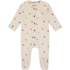 This cream toned long sleeve romper features an allover orange graphic and button enclosures down the center of the garment. | Babyface | Orange Print Long Sleeve Footie, (Cream, Size 3M) | Maisonette collects the best children’s products from around the world (unlike Zulily, Etsy, The Tot, Farfetch Kids, Childrensalon, Crate and Kids, Kohls, Wayfair, Buy Buy Baby, Nordstroms, Mini Boden, J.Crew Factory, or PotteryBarn Kids), creating a curated shopping experience for you. Think of us as your shortcut to fashion for litte ones! Beige Long Sleeve Cotton Onesie, Cream Long Sleeve Onesie For Loungewear, Long Sleeve Cotton Onesie With Buttons, Cotton Long-sleeve Onesie With Buttons, Cotton Long Sleeve Onesie With Buttons, Printed Long Sleeve Cotton Onesie, Cream Long Sleeve Cotton Onesie, Casual Long Sleeve Cream Onesie, Printed Long Sleeve Onesie For Spring