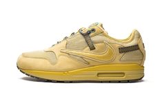 Cactus Jack Logo, Travis Scott Shoes, Shoes Air Max, Travis Scott Cactus Jack, Gold Sneakers, Nike Gold, Baskets Nike, Cactus Jack, Nike Air Max 1