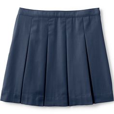 Classic pleats in our easy-care blend fabric that resists stains, wrinkles and fading so she looks good all school day long. Top-of-knee length. Fitted Skirt For School, School Uniform Lined Skirt, Fitted School Uniform Skirt, Pleated Skirted Skort For School, Solid Pleated Tennis Skirt For School, School Uniform Pleated Skort, Solid Cotton School Skirt, Solid Skirted Skort For School, Pleated School Uniform Skort