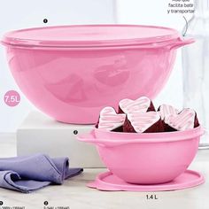 the bowl has hearts in it and is ready to be used as a dessert dish