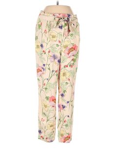 Express Casual Pants Size: X-Small Ivory Bottoms - used. 100% POLYESTER, Cropped, Print, High Rise | Express Casual Pants - High Rise: Ivory Bottoms - Size X-Small Pink Bottoms, Pink Bottom, Do Good, Second Hand Clothes, Clean Out, Thrift Store, Casual Pants, Fun Things To Do, Pajama Pants