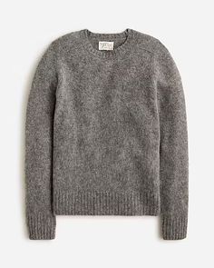 J.Crew: Brushed Wool Crewneck Sweater For Men Suit Guide, Hair Wrap Scarf, Sweater For Men, Sweaters Crewneck, Fall 2024, Scarf Hairstyles, Crewneck Sweater, Sneaker Boots, Nice Shoes